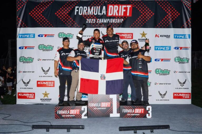 Jhonnattan Castro hace historia en Formula Drift: primer latino y dominicano en alcanzar el podio en la serie más prestigiosa del mundo