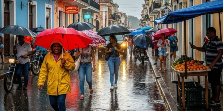 Este sábado una onda tropical provocará aguaceros en varias provincias