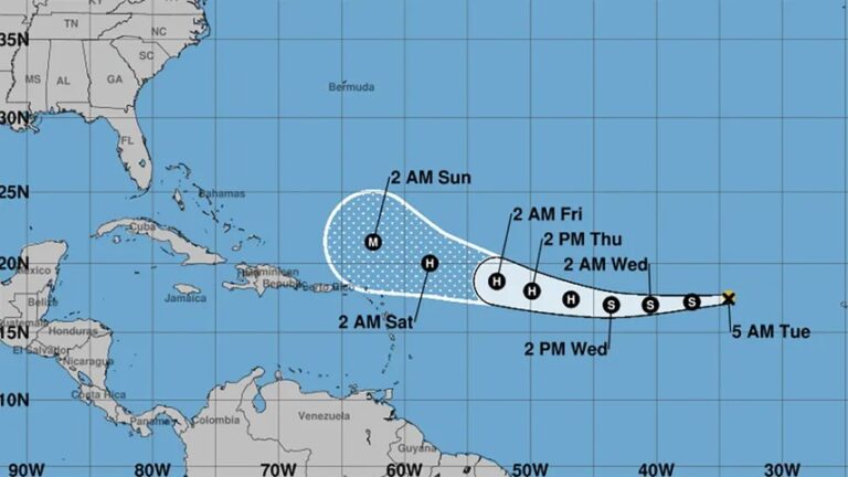 Tormenta tropical Erin no representa peligro para el país, pero Meteorología mantiene vigilancia
