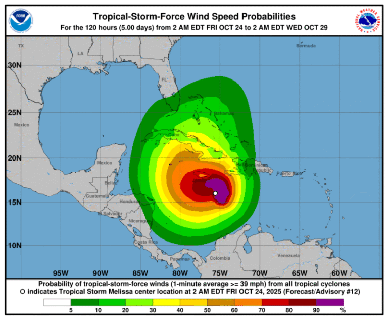 La tormenta Melissa podría ser en 