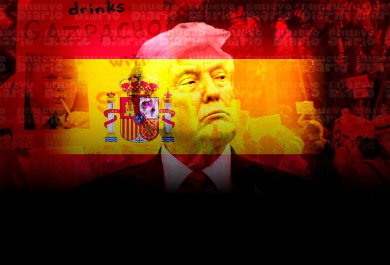 Decenas de estadounidenses protestan en España contra la «tiranía» de Trump