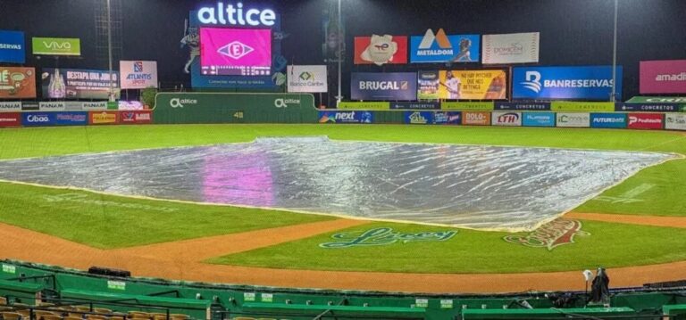 LIDOM pospone los dos partidos reasignados para hoy jueves por efectos de tormenta Melissa