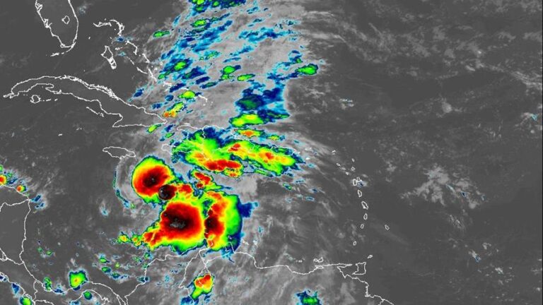 Tormenta tropical Melissa avanza lentamente en el Caribe mientras genera lluvias en RD