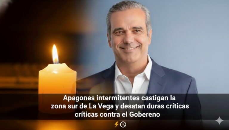 Apagones intermitentes castigan la zona sur de La Vega y desatan duras críticas contra el Gobierno