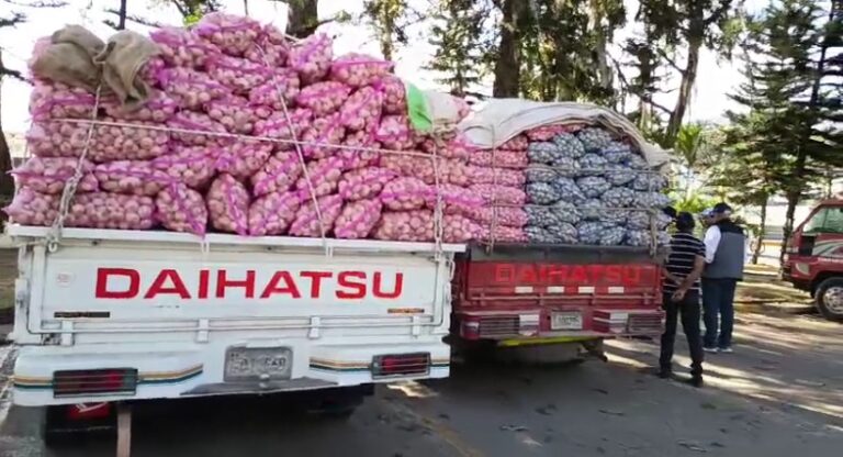 Productores de ajo protestan en Constanza por supuesto retrasos en pagos