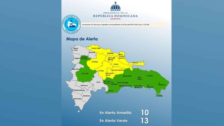¡Cuidado! COE incrementa las alertas para 23 provincias por llegada de dos vaguadas