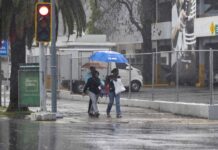 Indomet pronostica aguaceros, posibles granizadas y ráfagas de viento para este martes